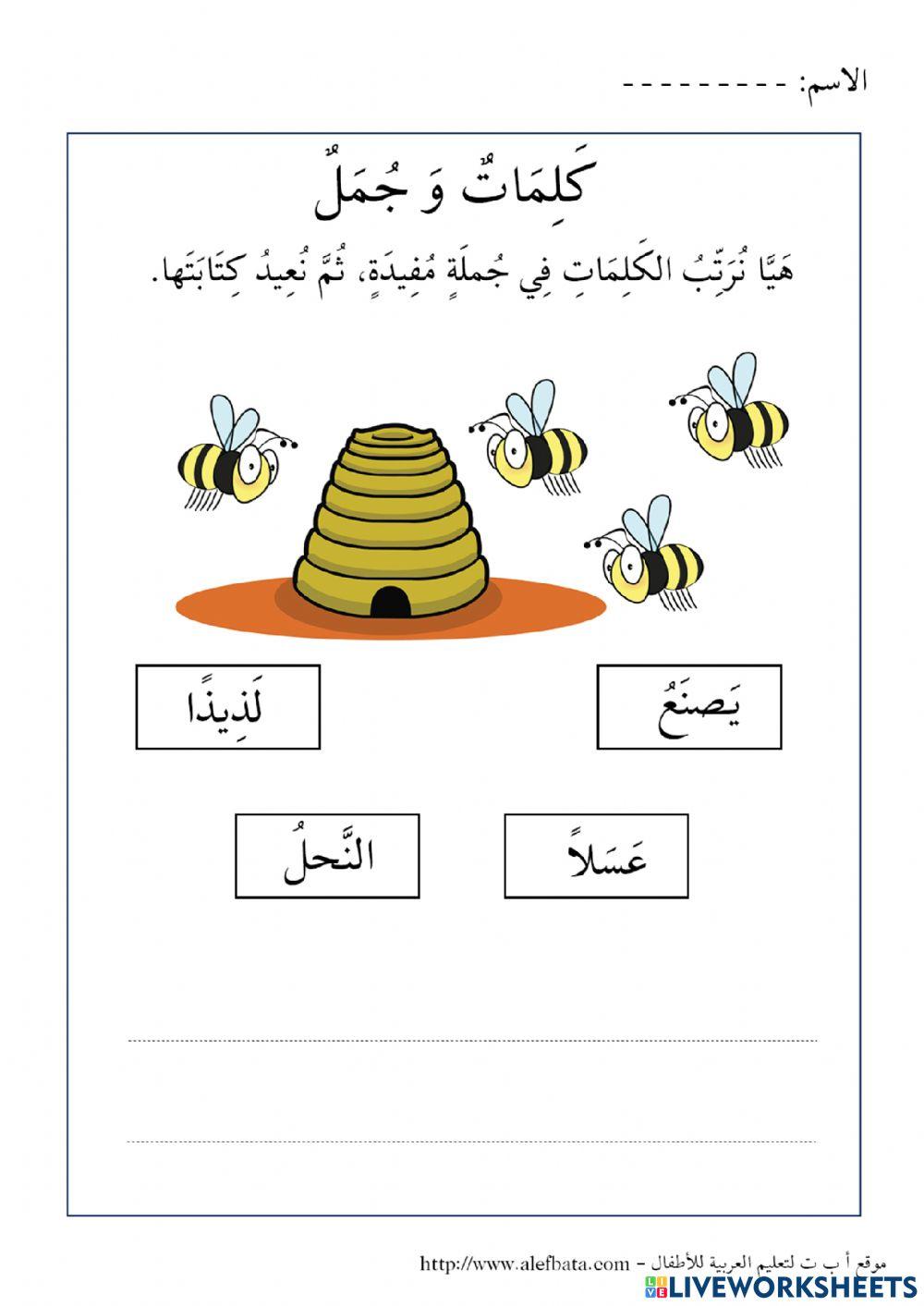 ترتيب كلمات