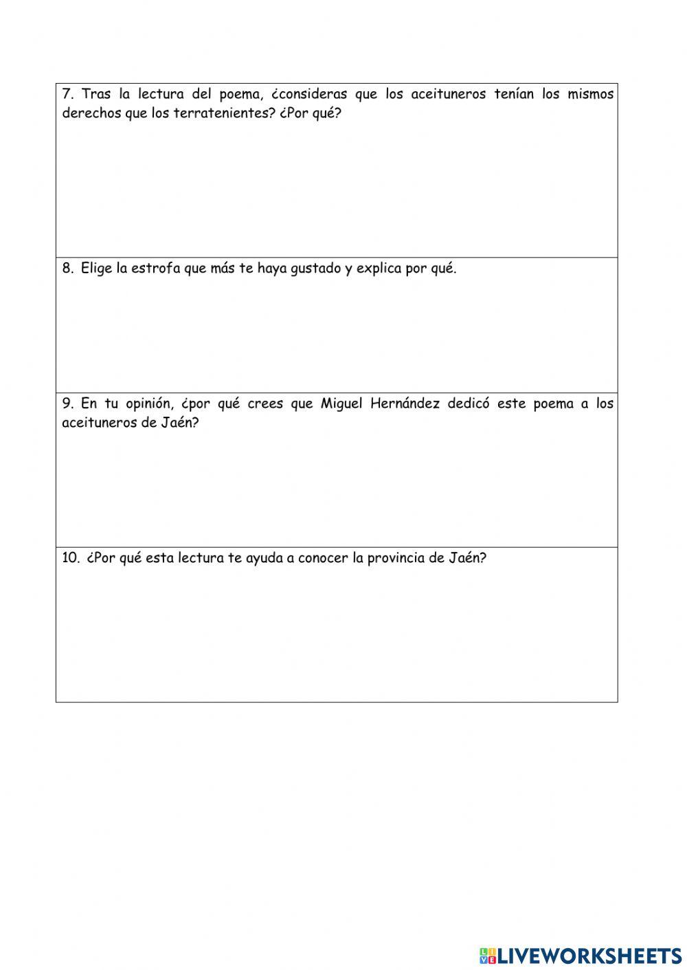 Aceituneros, de Miguel Hernández