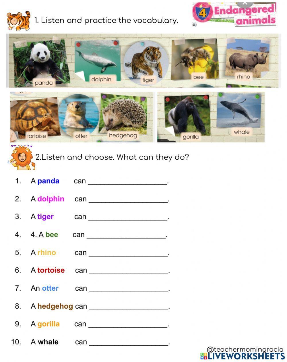 766920 endangered animals m nica ochando mart nez
