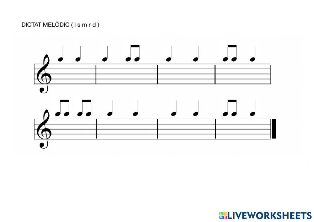 Dictat melòdic (5è 3)