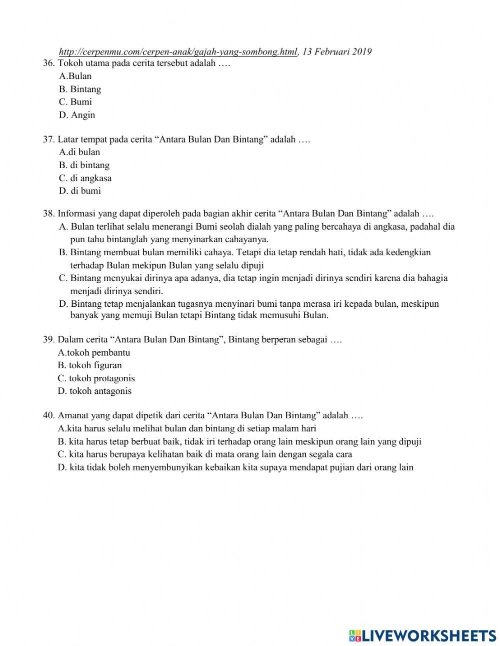 Penilaian akhir tahun mapel bhs.indonesia