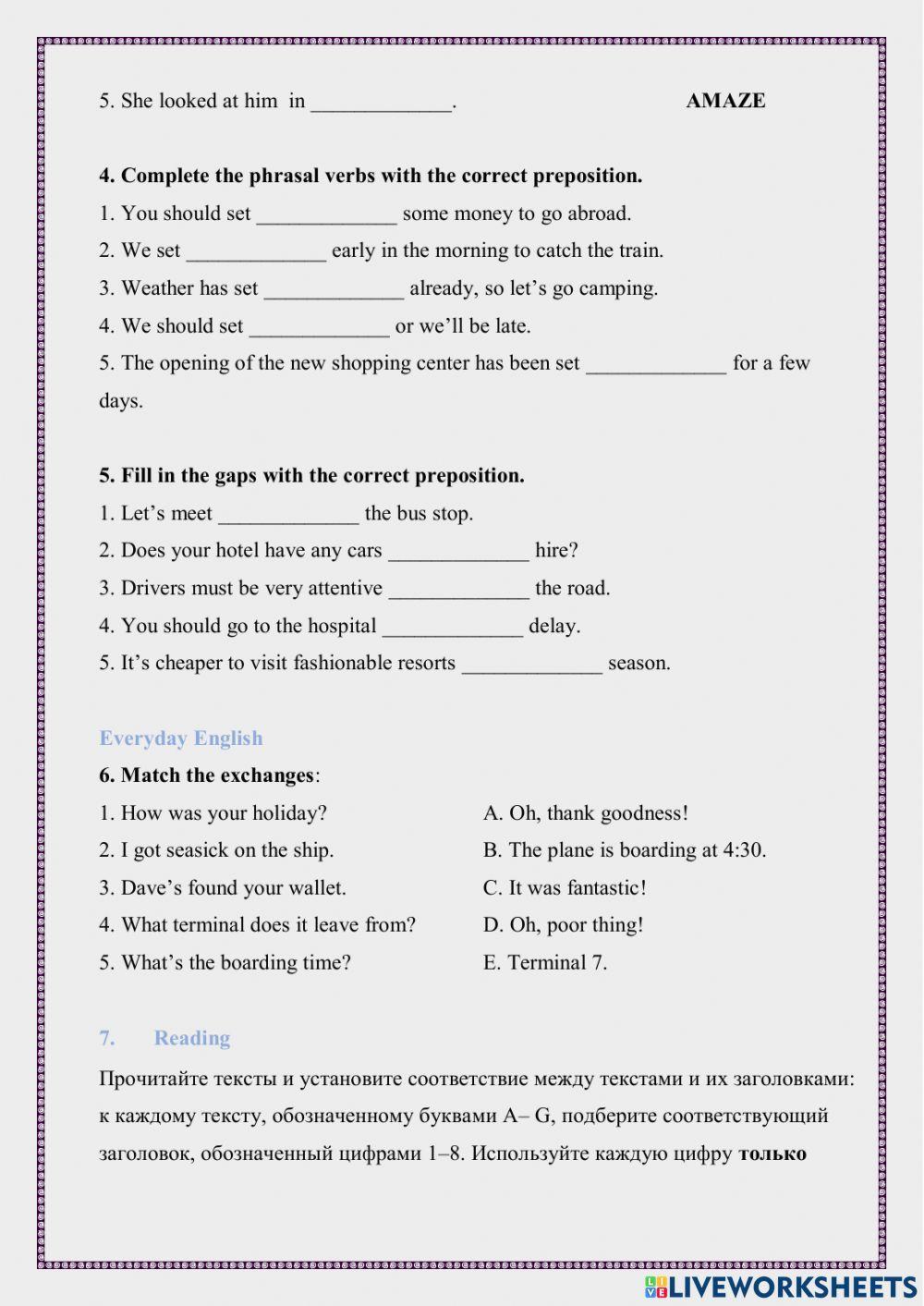 Spotlight 8, module 6. Test