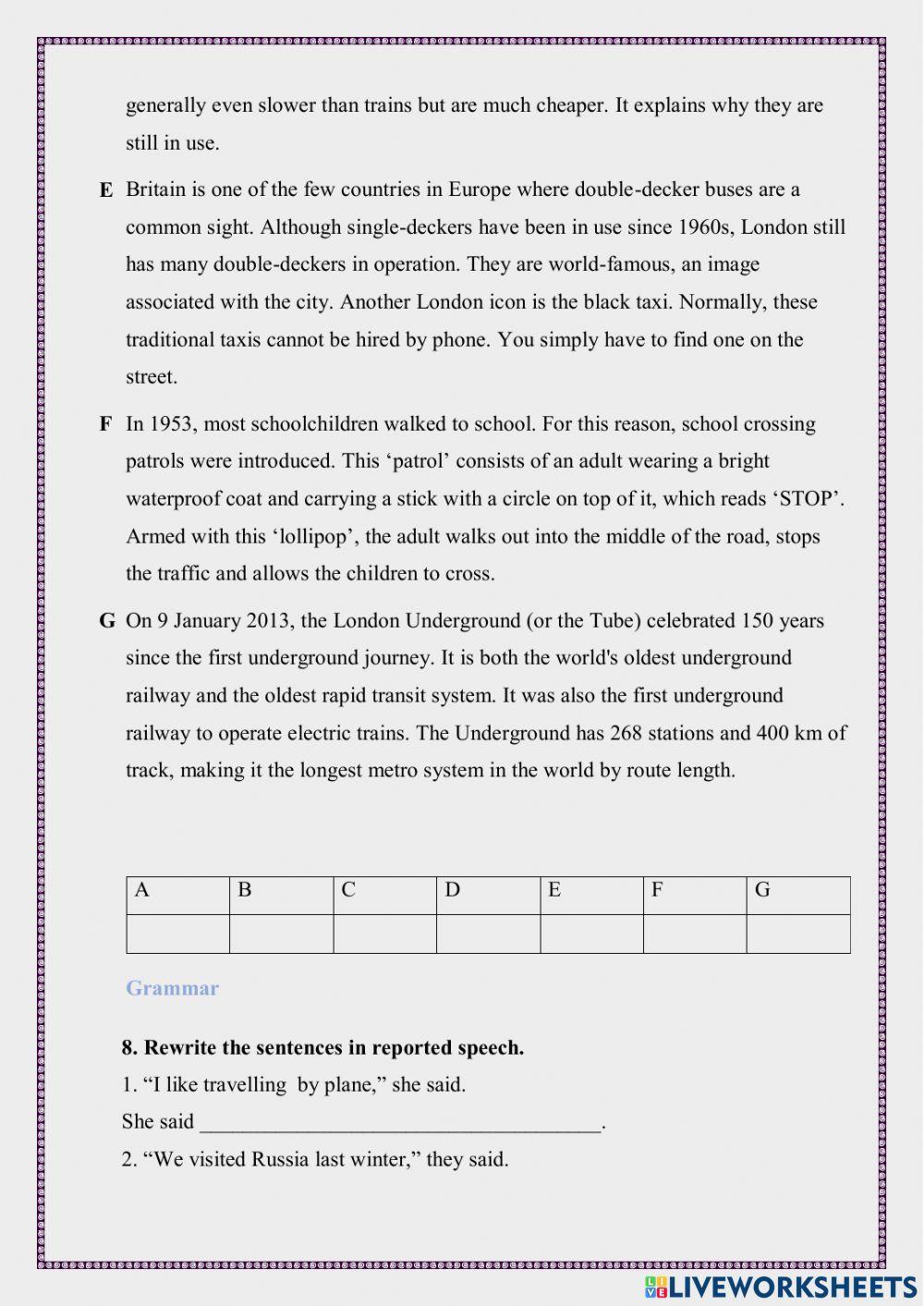 Spotlight 8, module 6. Test