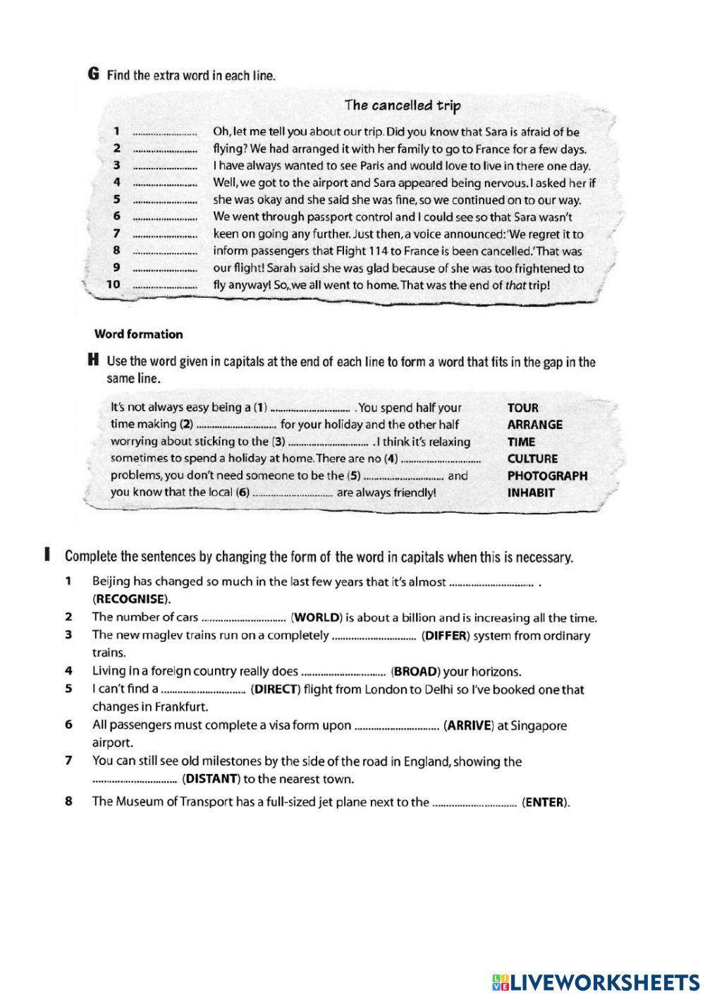 Travel and transport