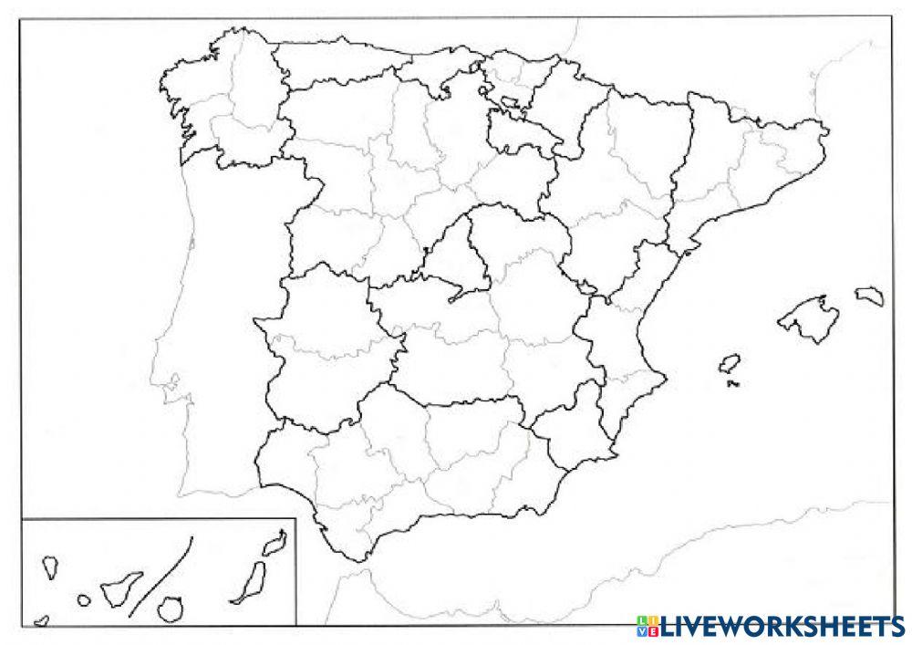 Provincias de Andalucía, Murcia y Comunidad Valenciana