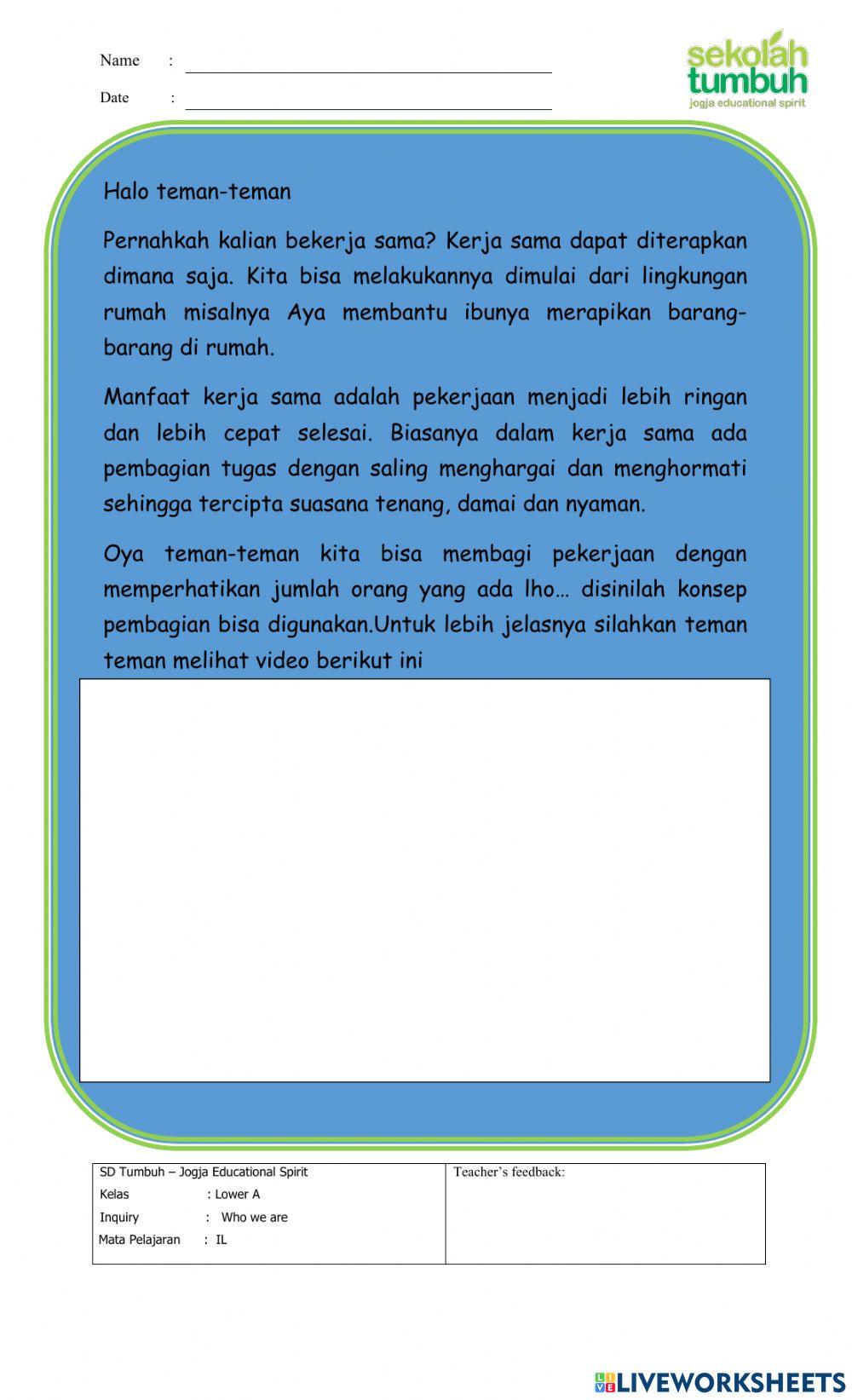 IL-Konsep pembagian sebagai kebalikan perkalian-B