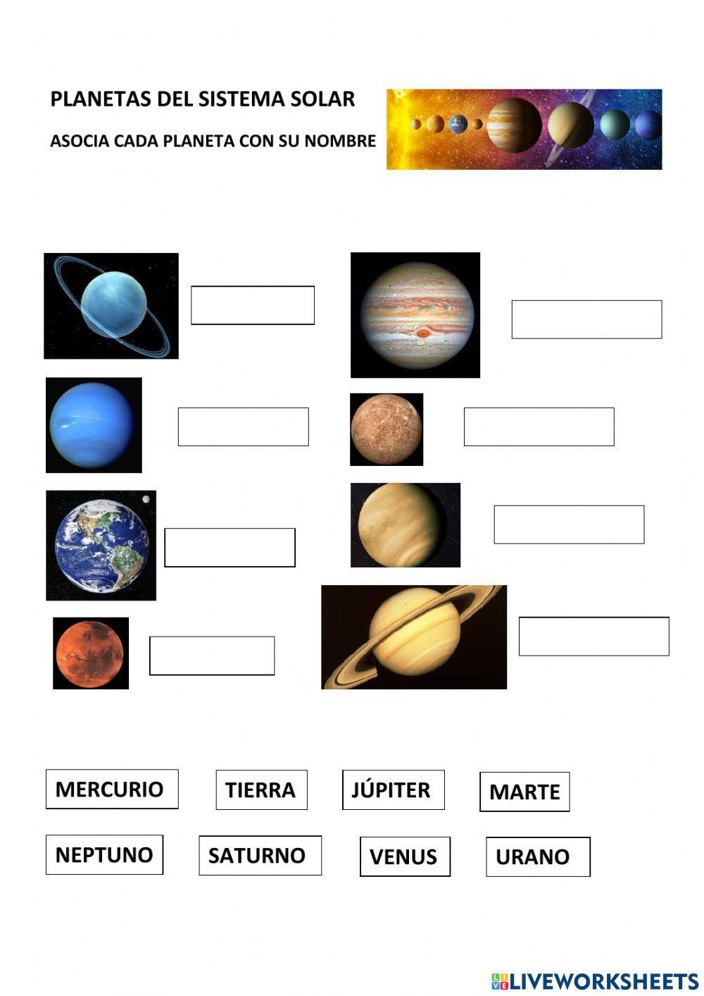 Planetas del sistema solar