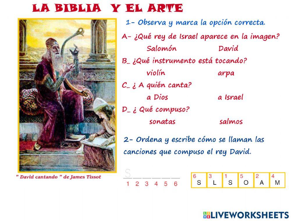 El rey David reza a Dios