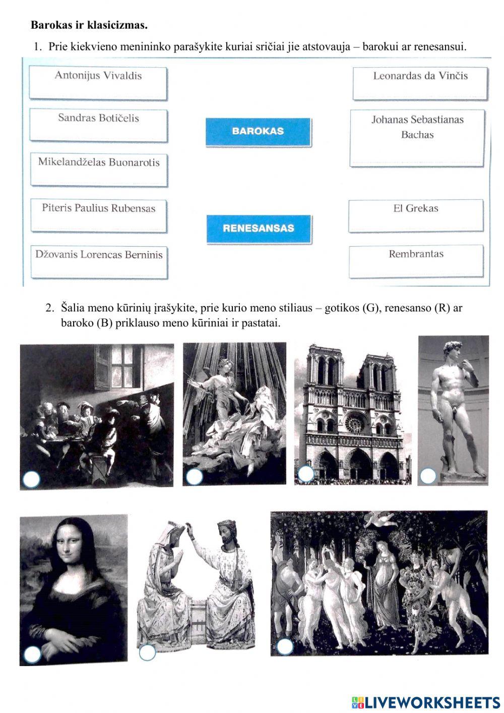 Barokas ir klasicizmas