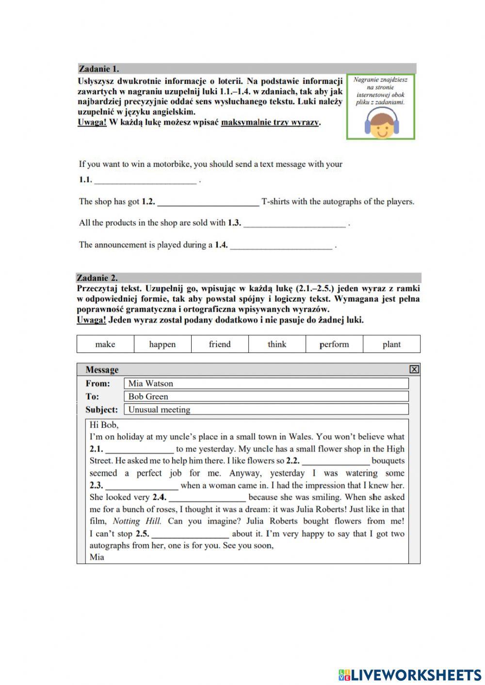 Powtórka do egzaminu 5