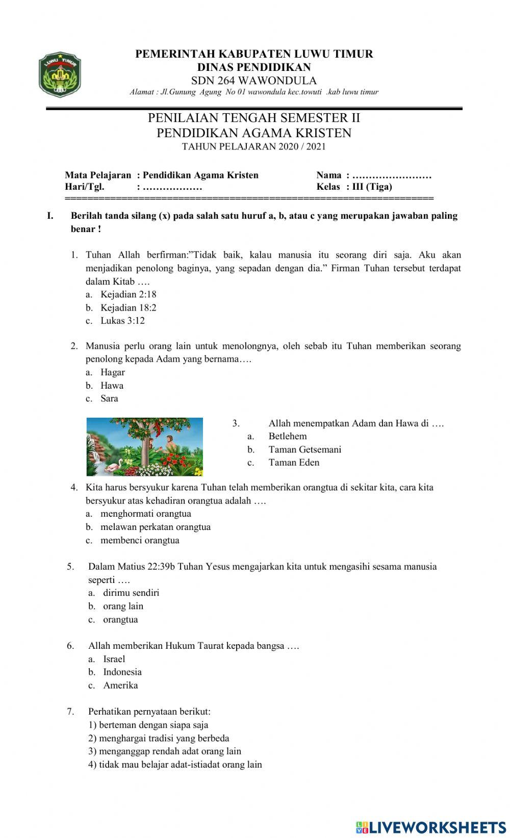 PTS PAK KLS 3 (sem 2)