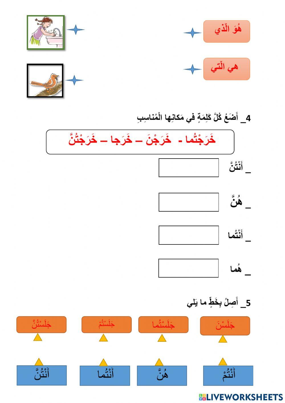 أنشطة لغوية