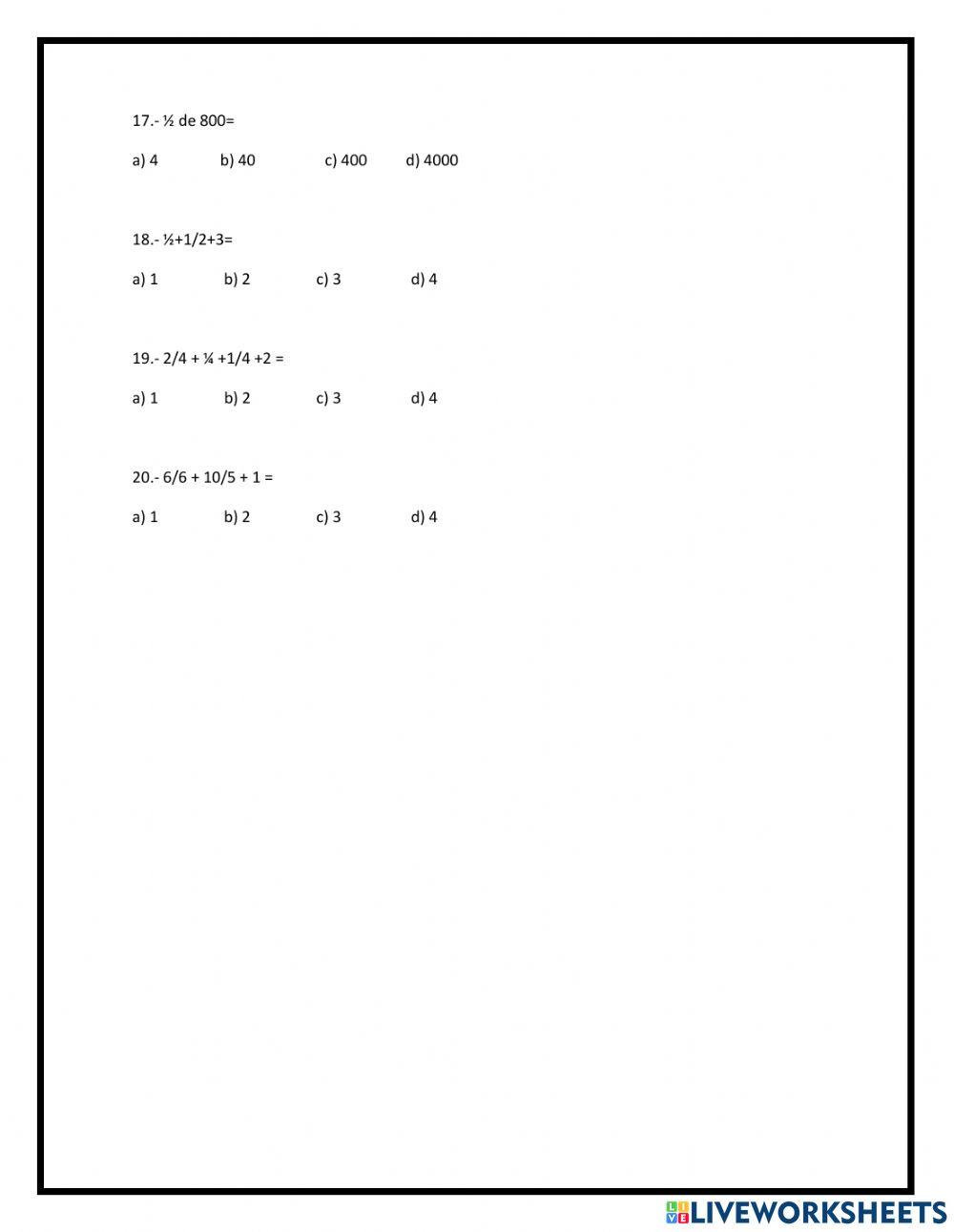 Iv repaso matematicas