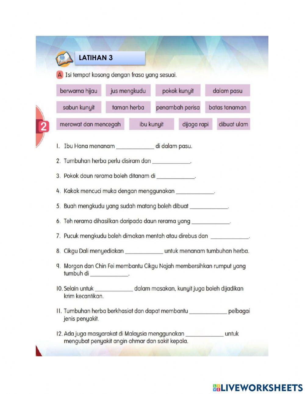 Tema 2 : Tumbuhan Herba