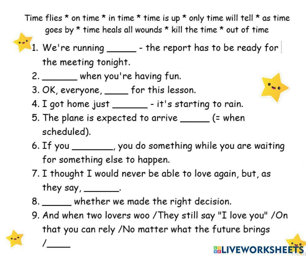Time idioms