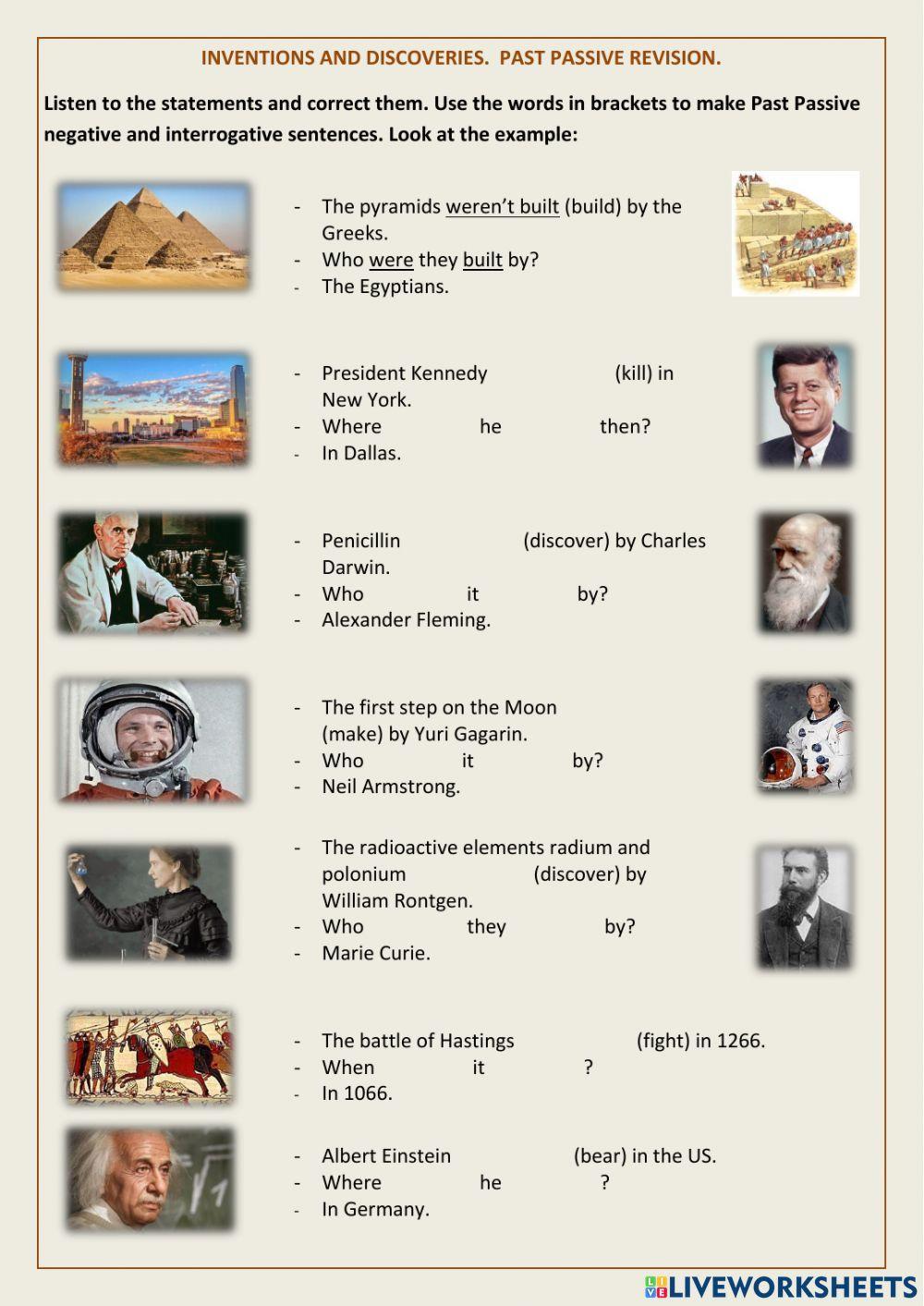 Inventions and Discoveries. Past Passive.