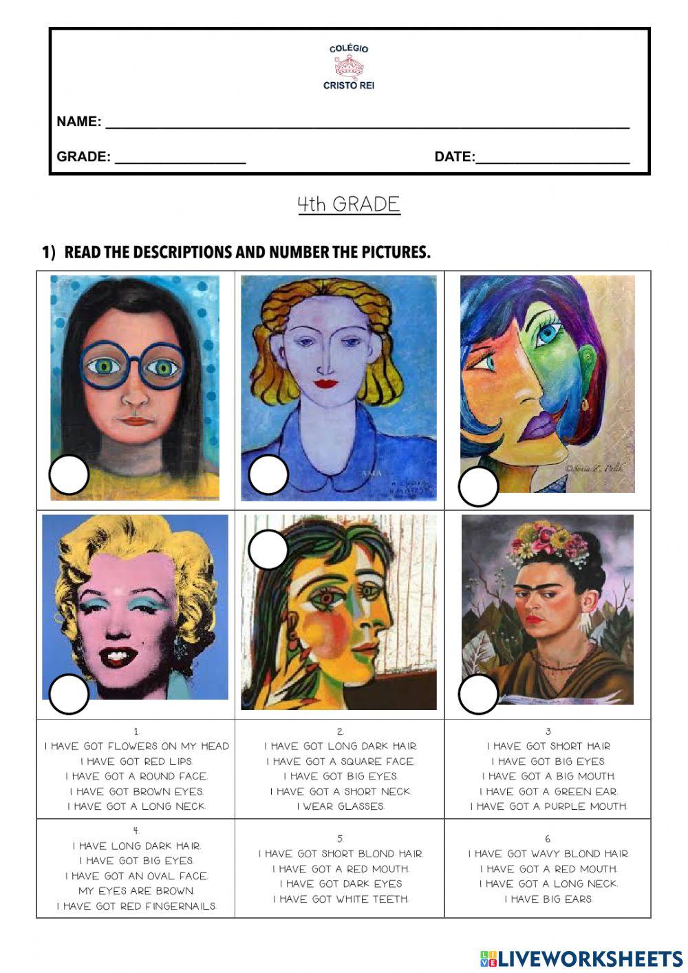 self-portrait-activity-online-exercise-for-live-worksheets