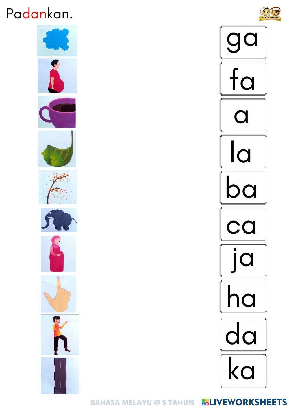 Bm : suku kata terbuka  3 (5 thn)