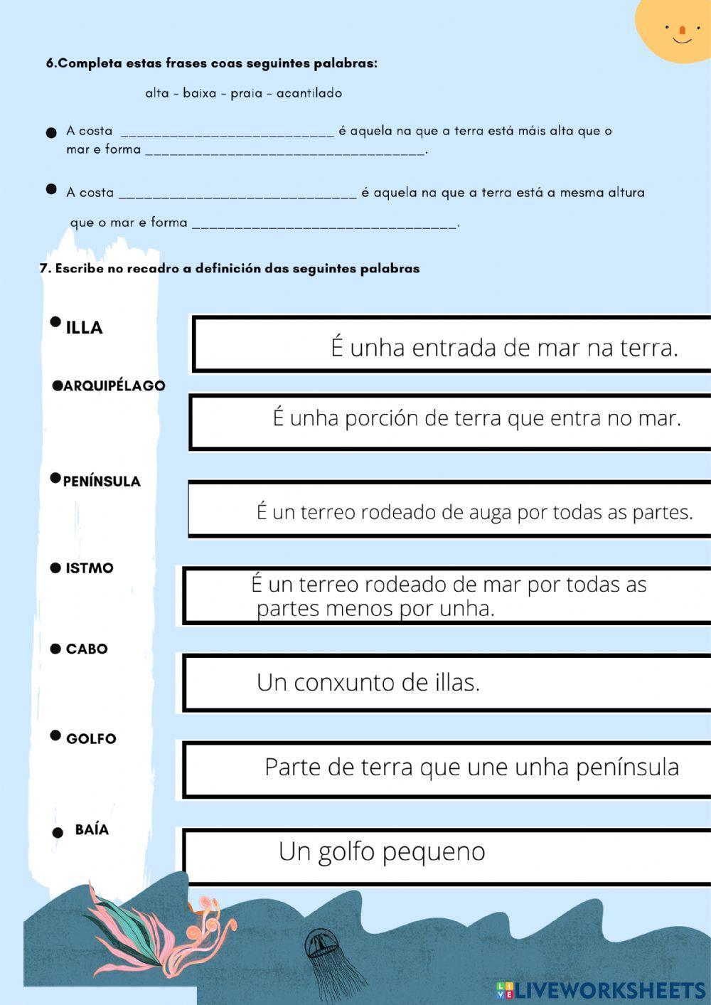 As paisaxes. Proba 2