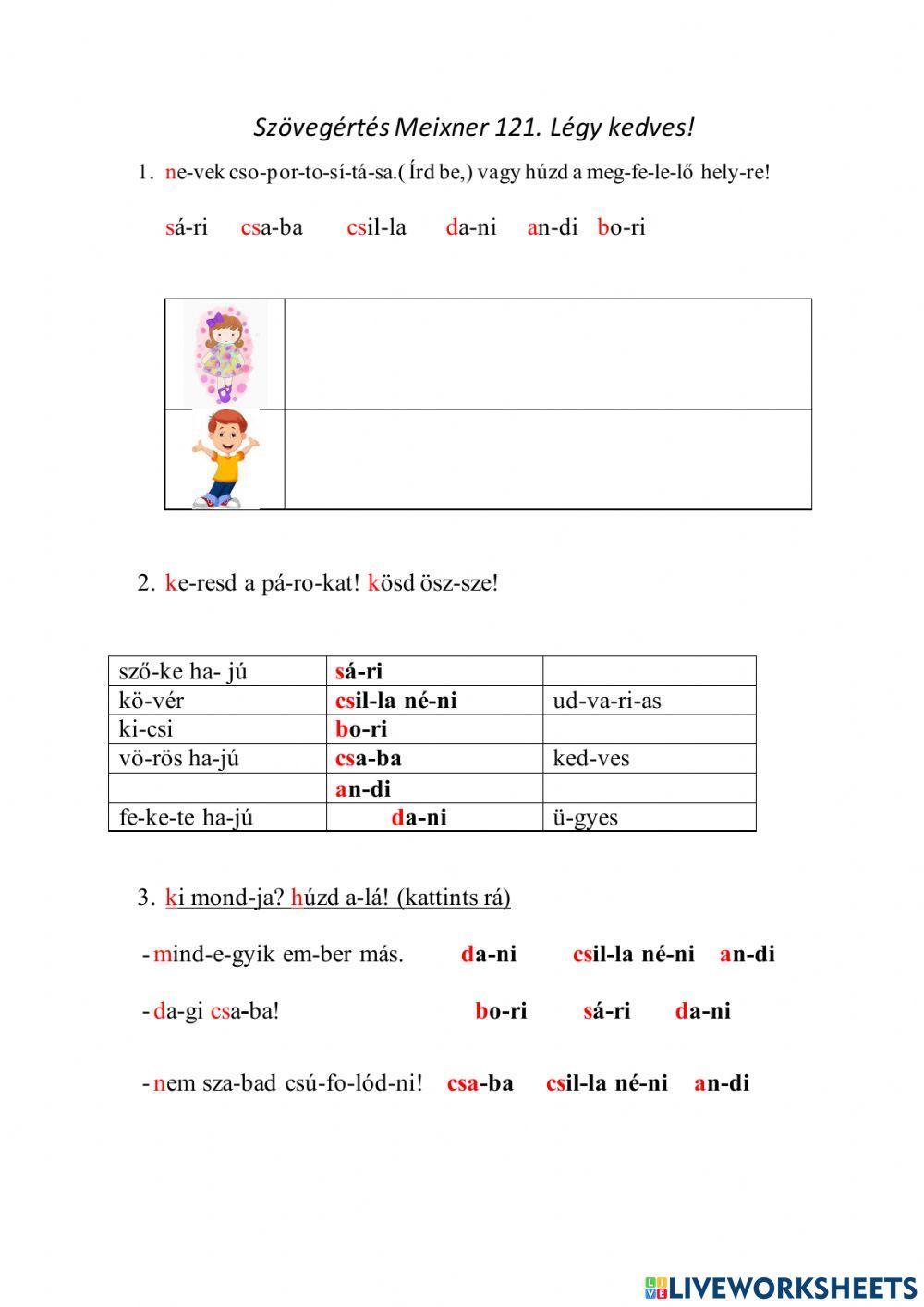 Meixner 121 Légy kedves