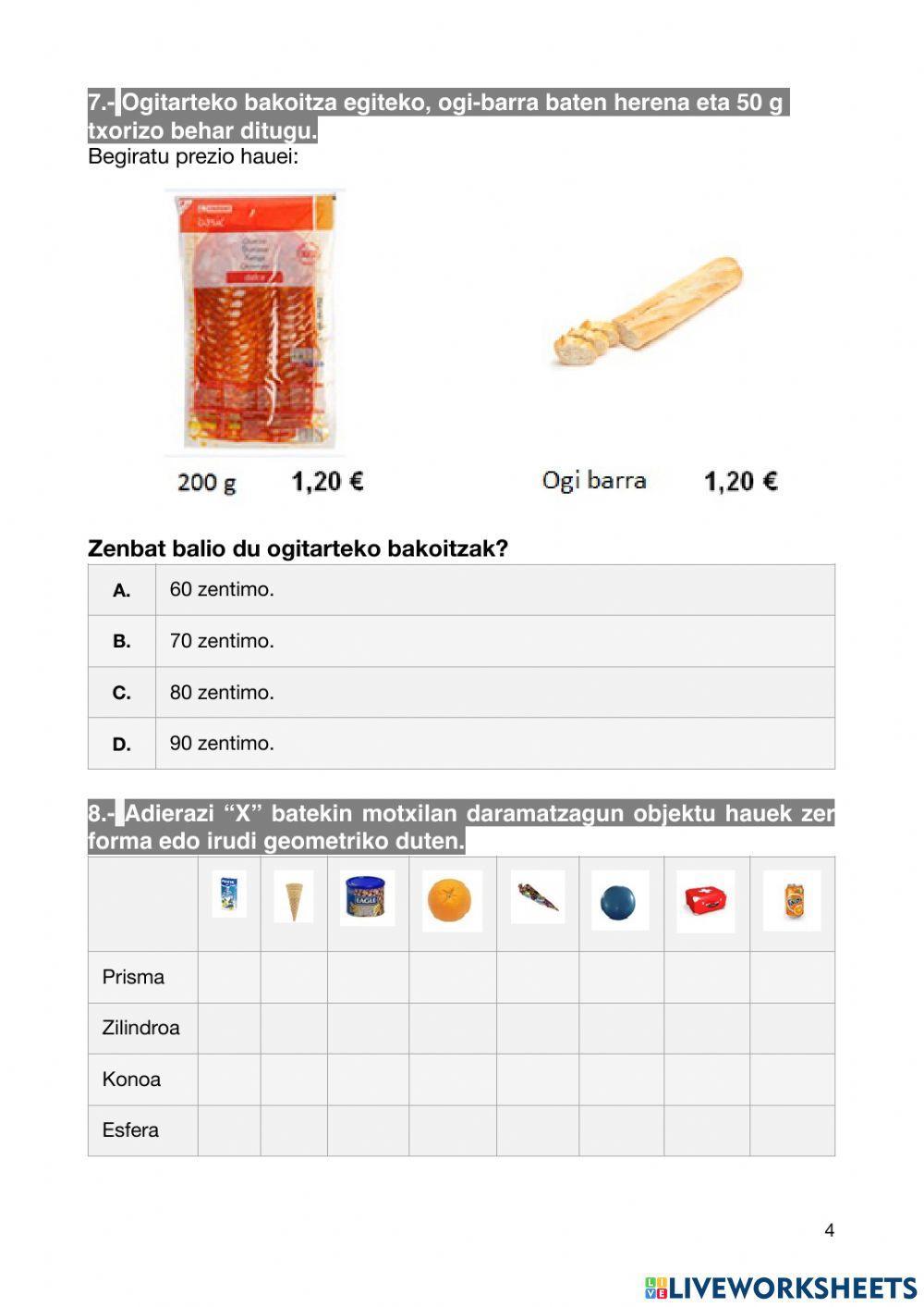 Ebaluazio diagnostikoa - simulazioa