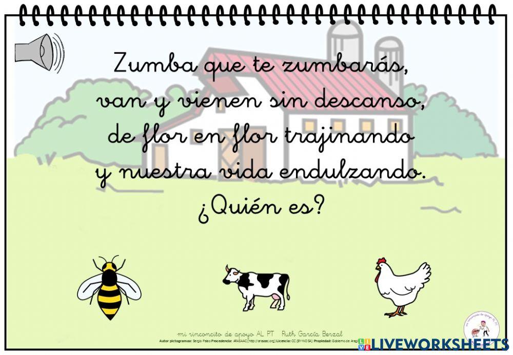 Adivinanzas de los animales de la granja 6 Adivinanzas de los animales de la granja 6