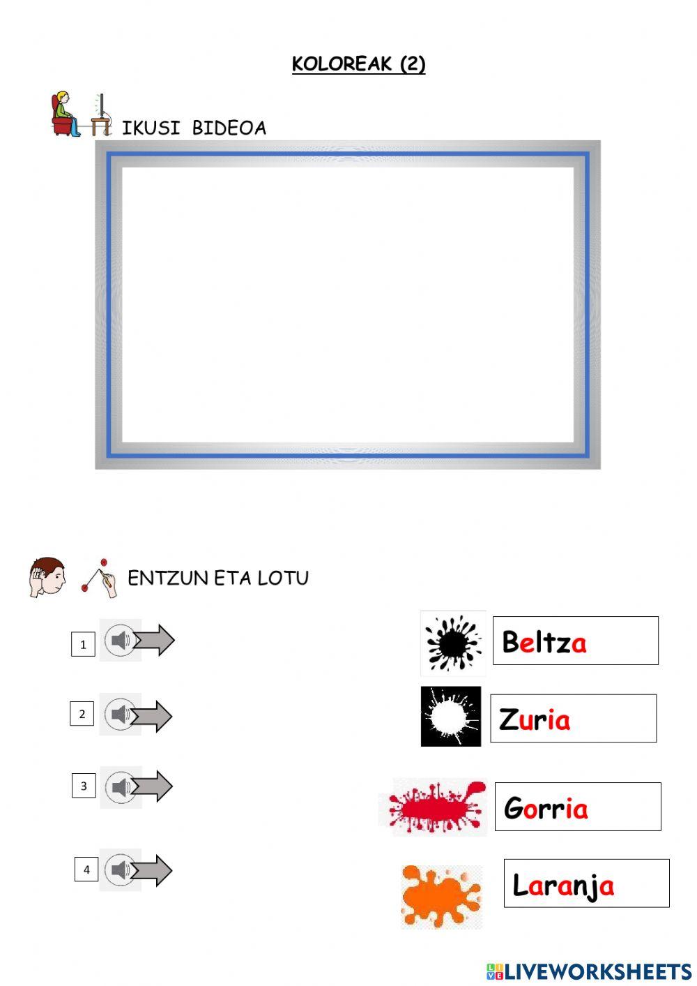 Koloreak 2: hiztegia