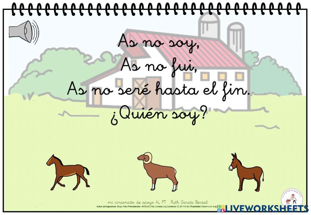 Adivinanzas de los animales de la granja 12