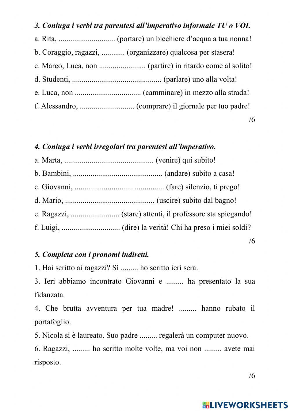 Compito di scuola Prog.Italiano 1-10