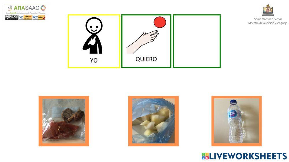 Tablero de comunicación almuerzo 1