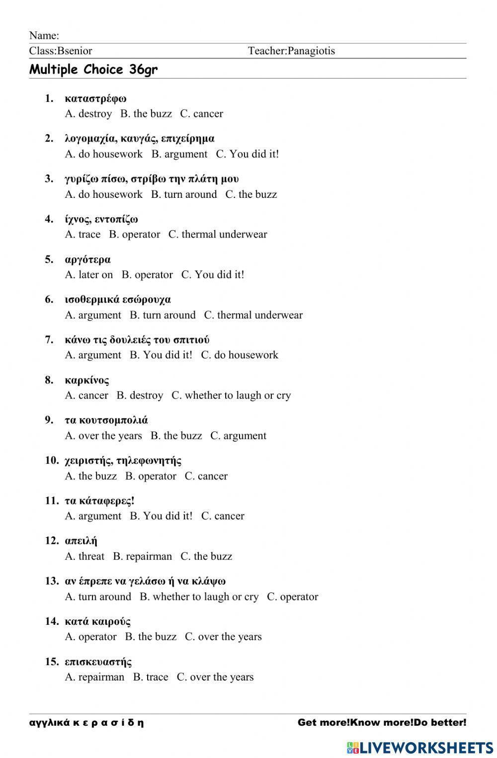 Bsenior Worksheets 36