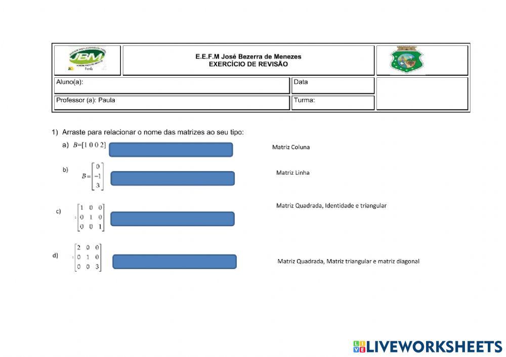 Revisão de Matrizes