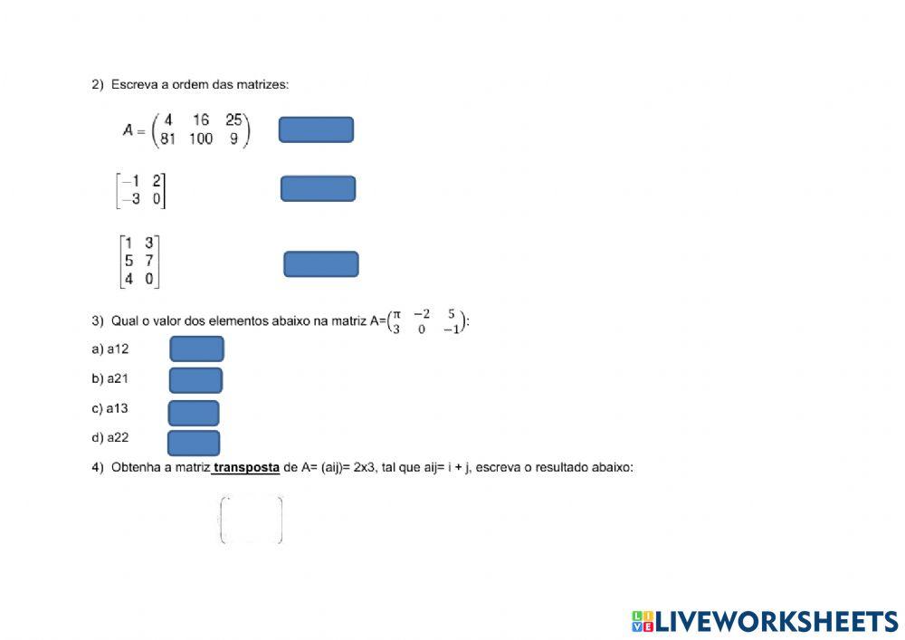Revisão de Matrizes