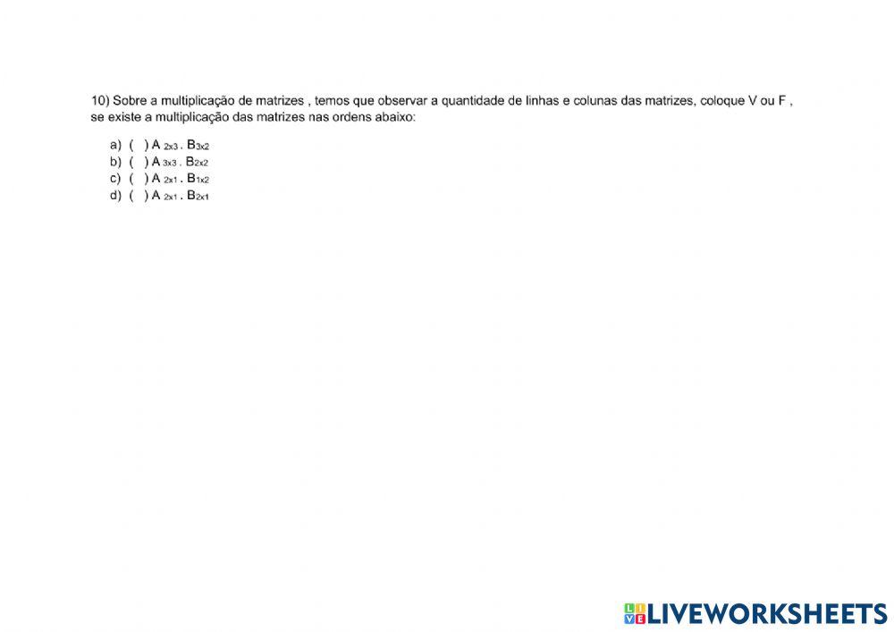 Revisão de Matrizes