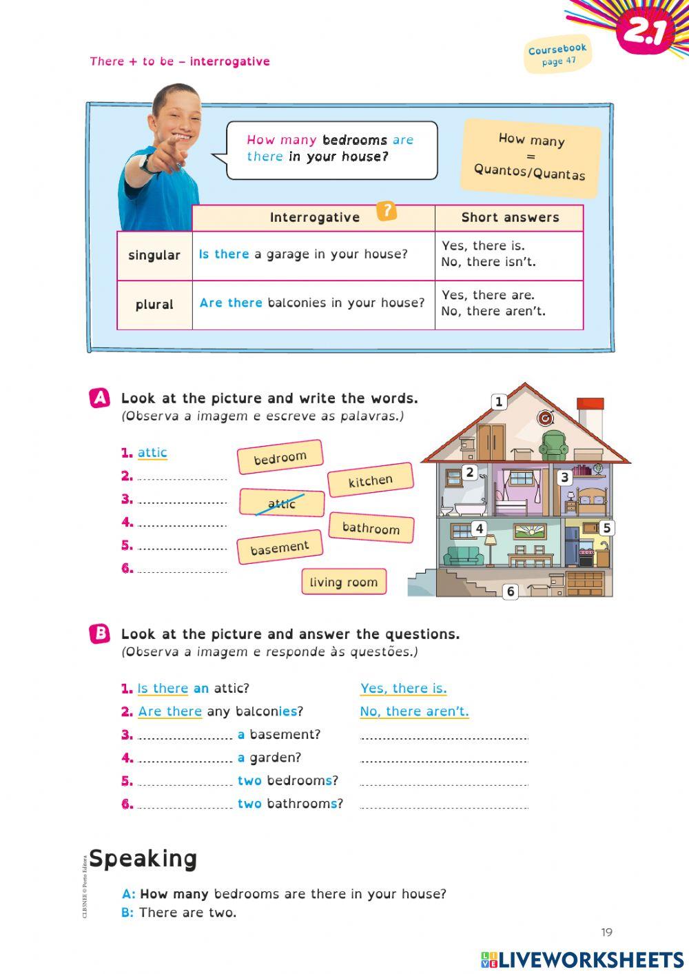 The house -there to be