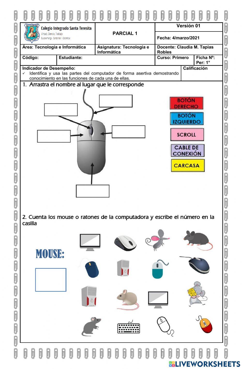 Parcial 1 - Tec. e Informática - Grado:1°