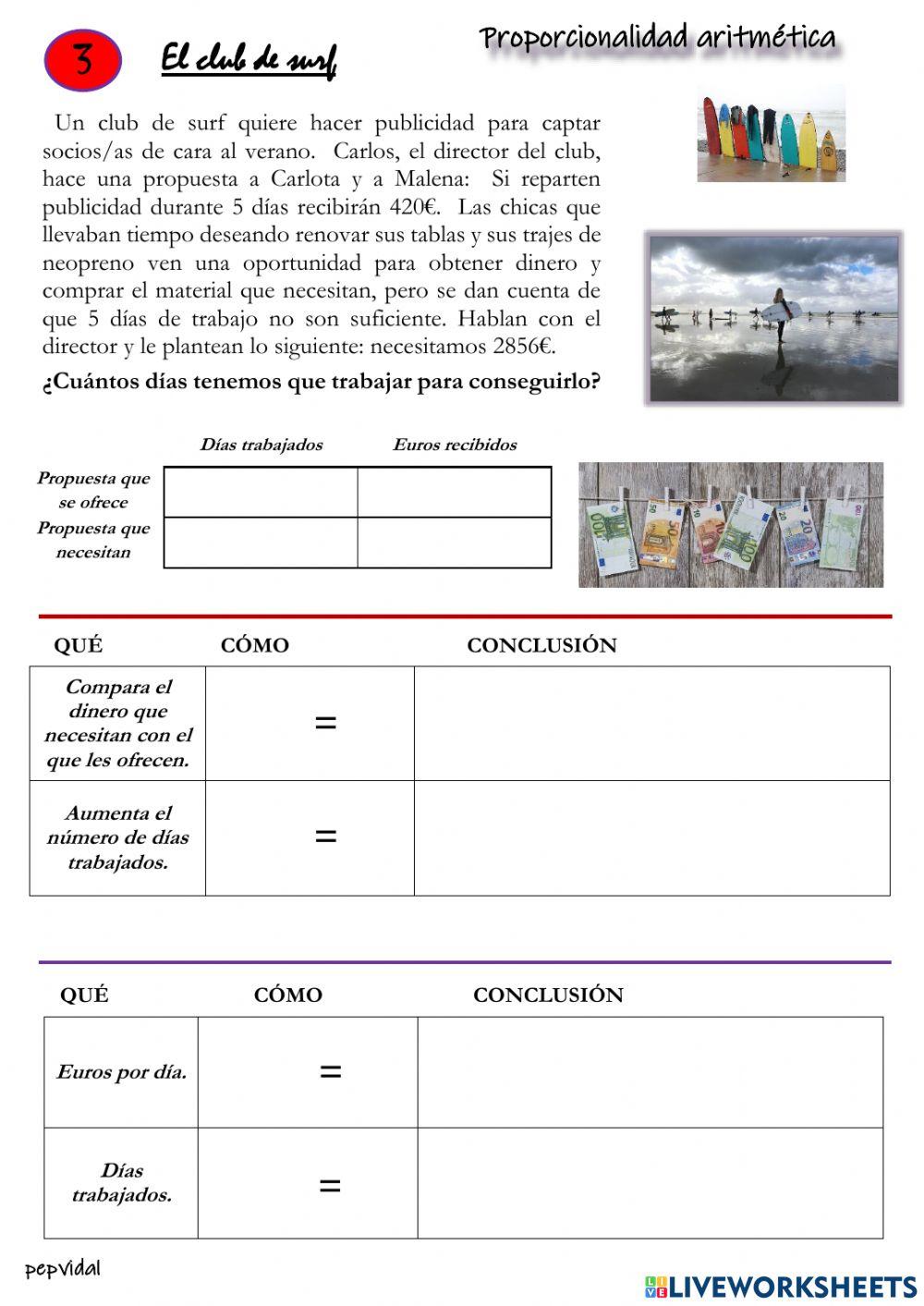 Proporcionalidad aritmética 3