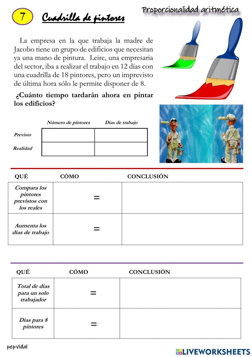 Proporcionalidad aritmética 7
