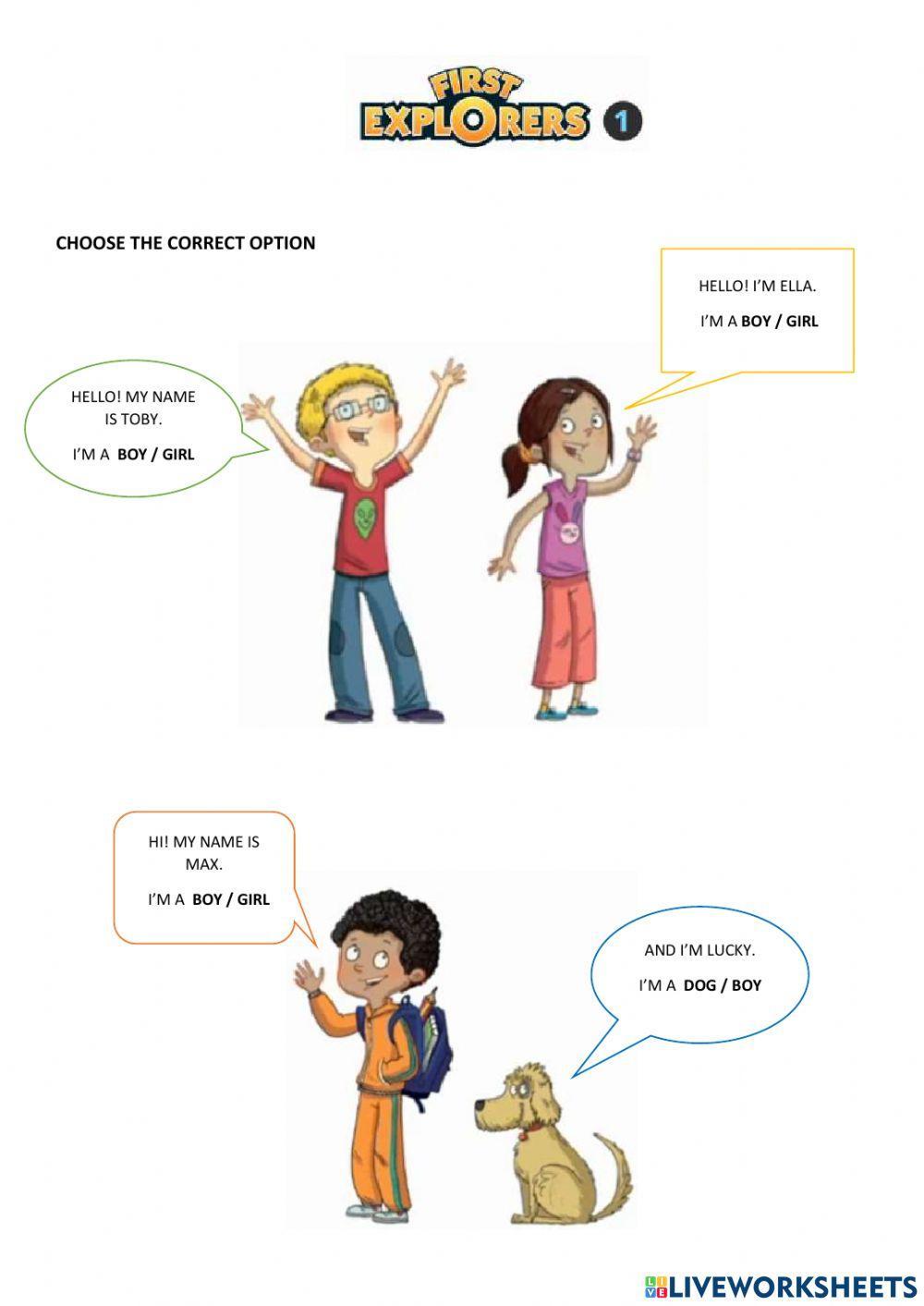 First explorers characters