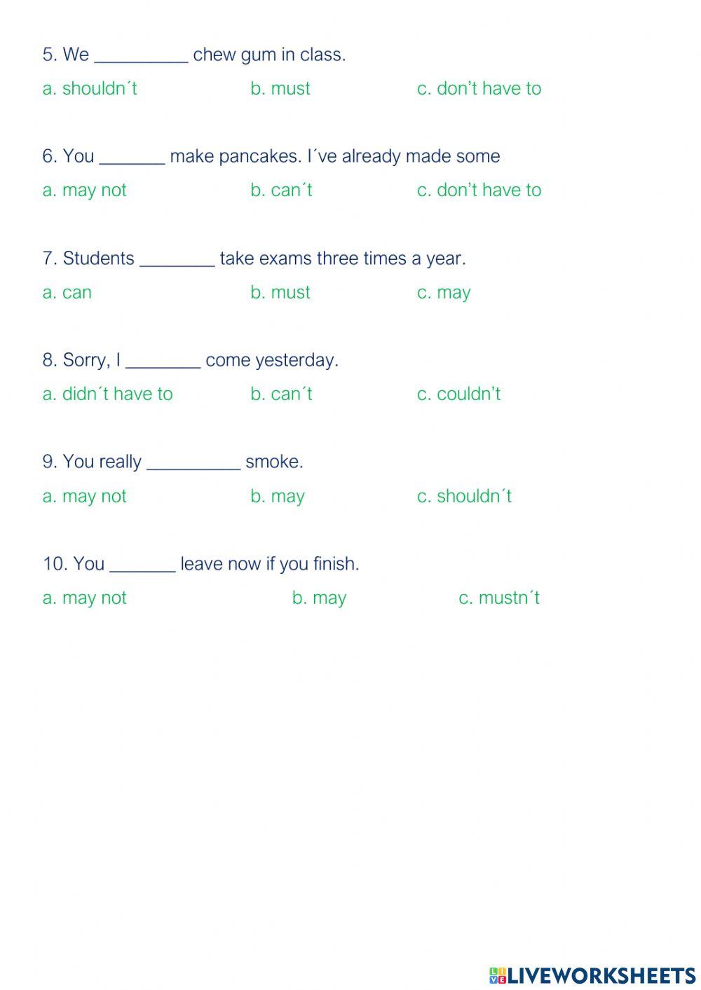 Grammar study guide 5th. part 1