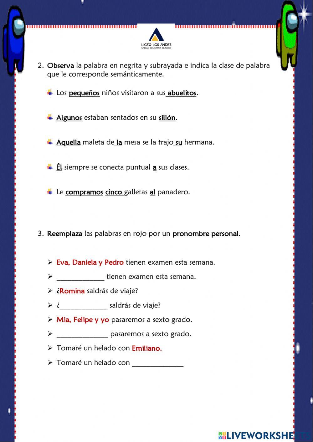 Evaluación de Gramática