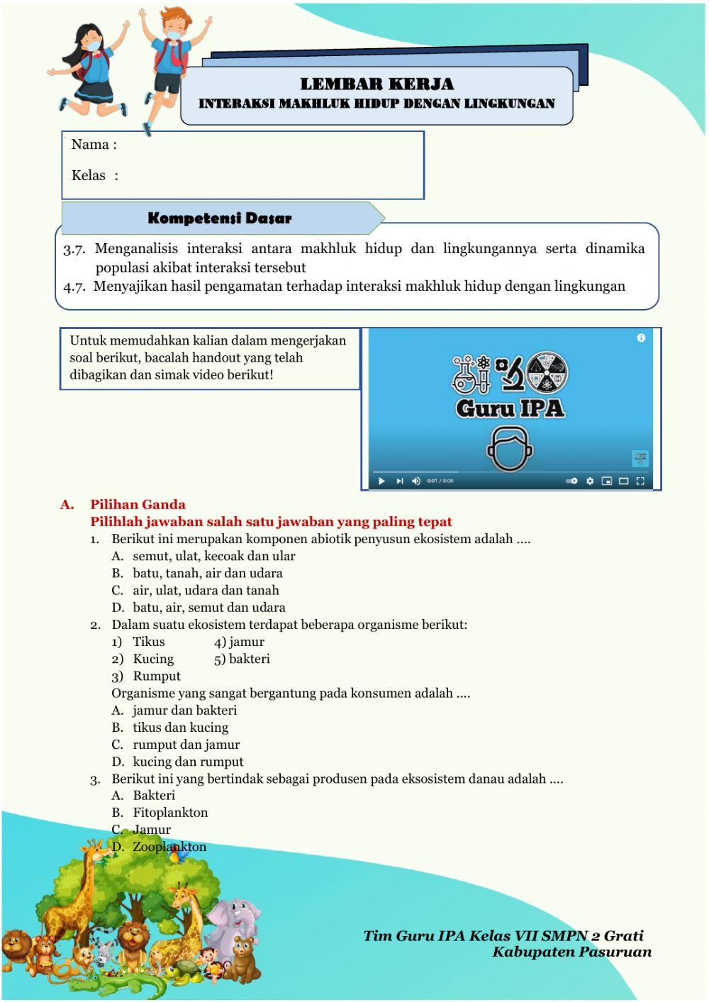 LK - Interaksi Makhluk Hidup