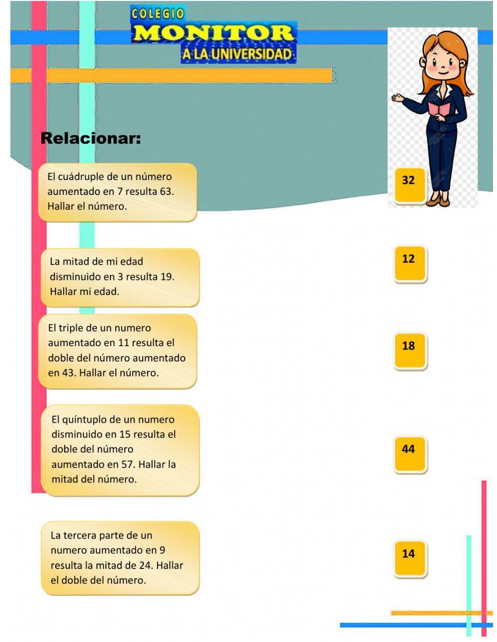 Planteo de ecuaciones