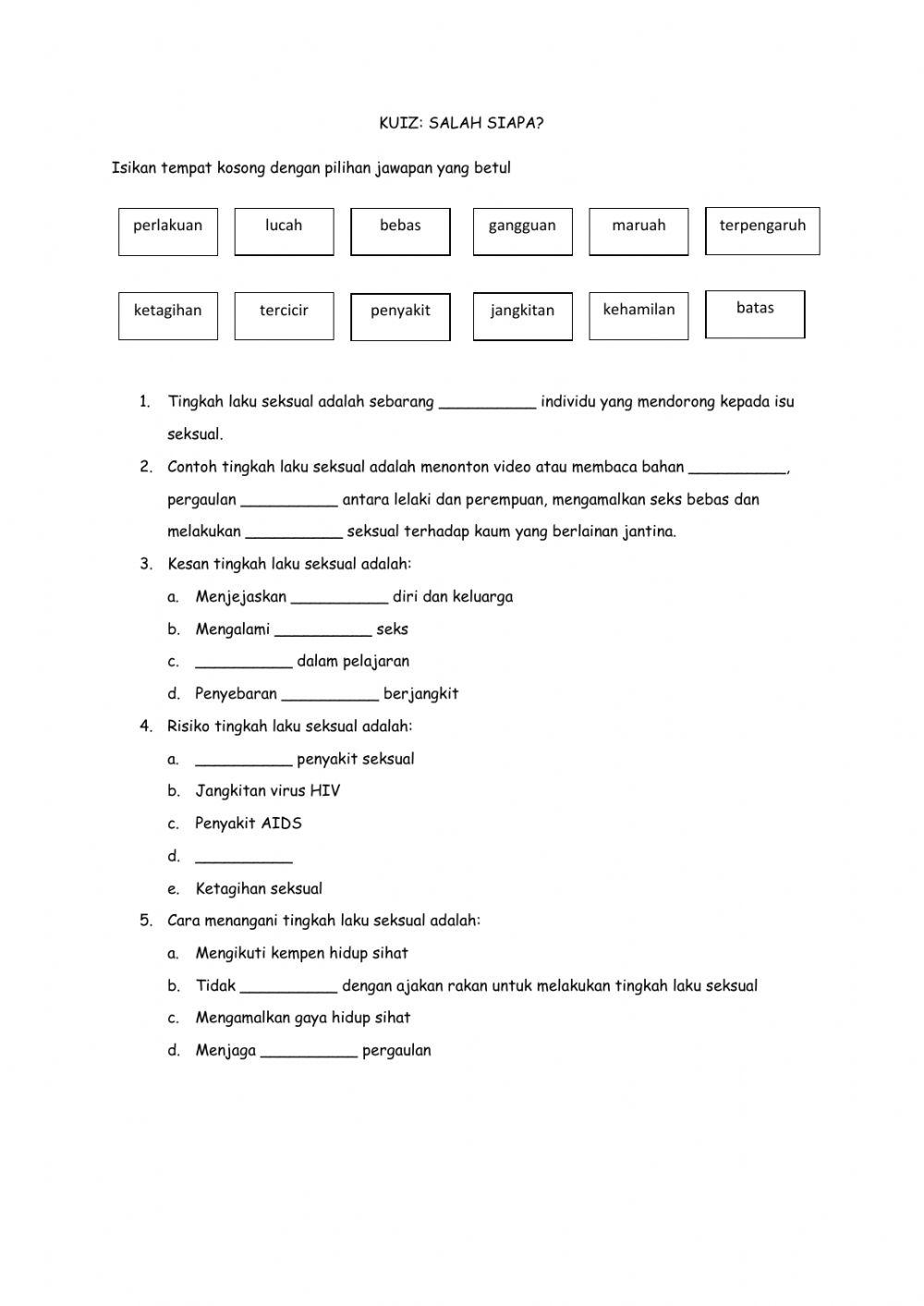 Unit 2: Salah Siapa?