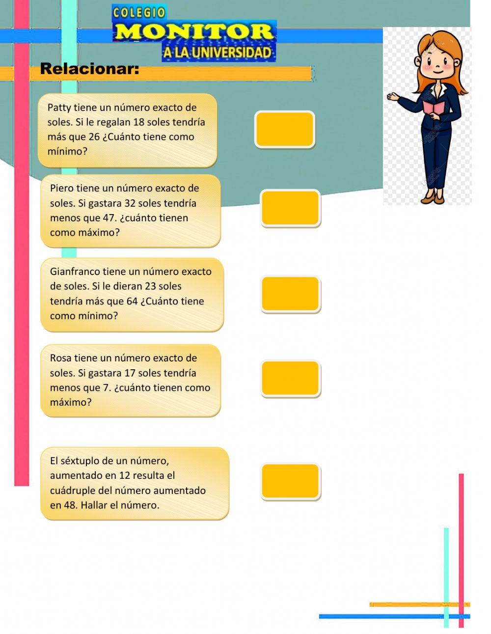 Planteo de ecuaciones