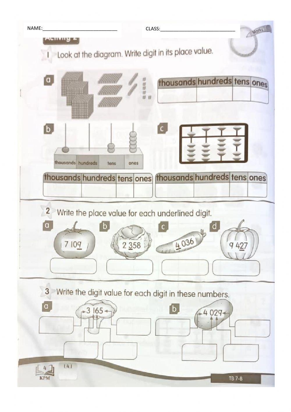 Numbers up to 10 000