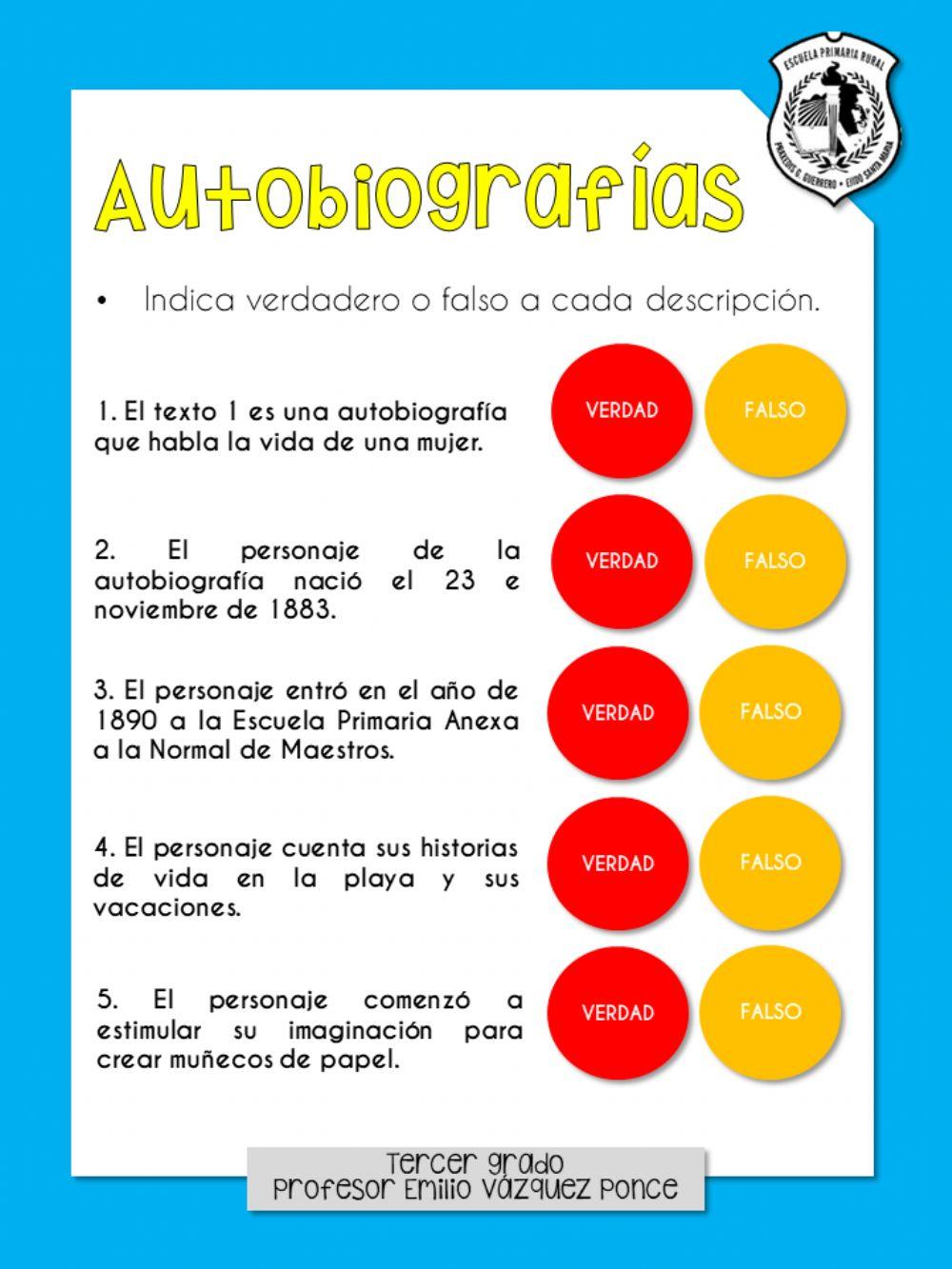 Autobiografías