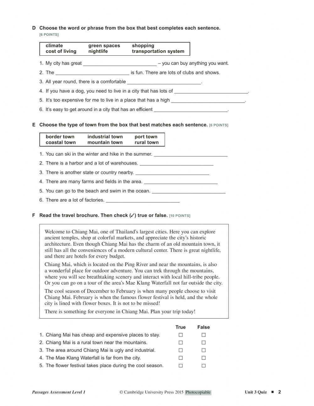 Course 17 Unit 3 Quiz