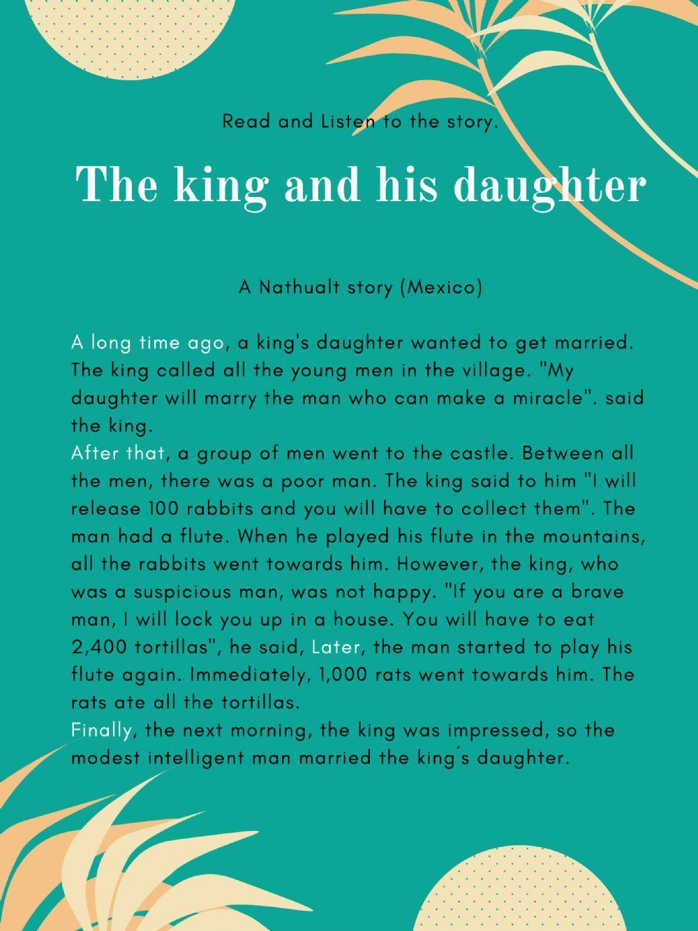 The king and his daughter