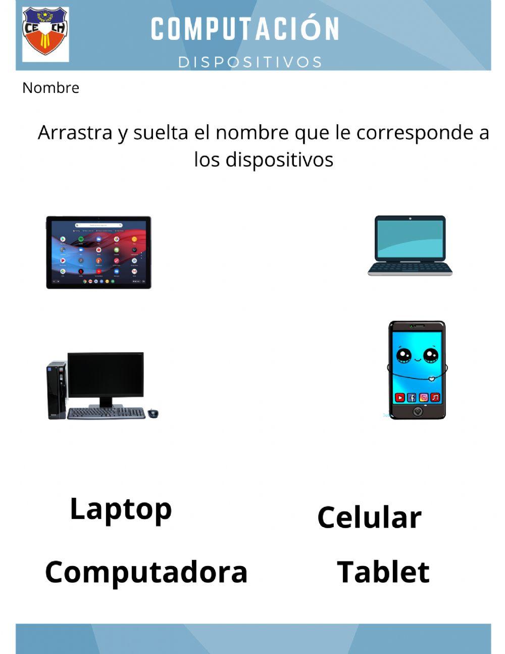 Dispositivos:Celular, Tablet, Laptop